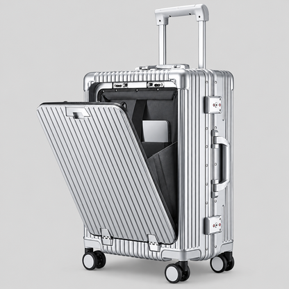 AeroVault™ – Smart Aluminum-Frame Carry-On