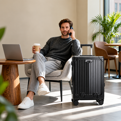 AeroVault™ – Smart Aluminum-Frame Carry-On