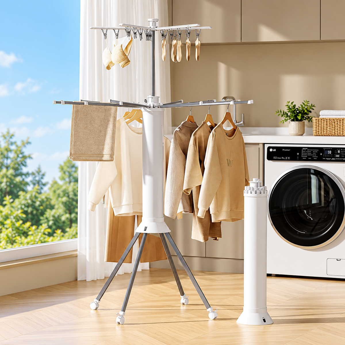 DrySpin™ – Collapsible 360° Drying System