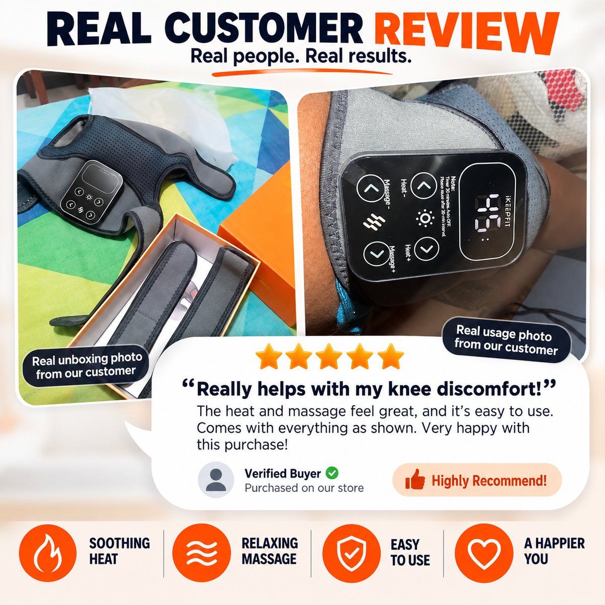 Kneora™ – Smart Knee Comfort System (1 Pair)