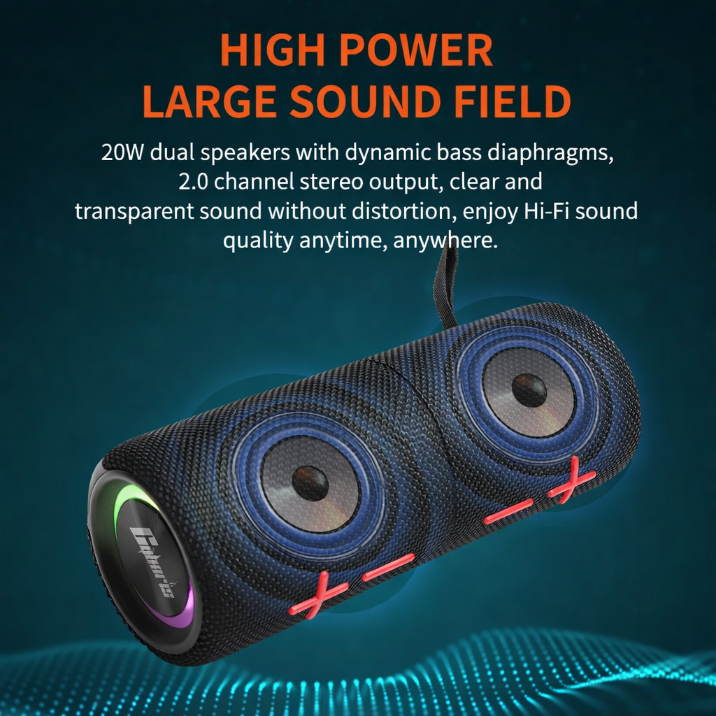 Magnetic Split Bluetooth Speaker with Deep Bass