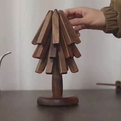 ARBORA™ – TRANSFORMING WOODEN TRIVET TREE