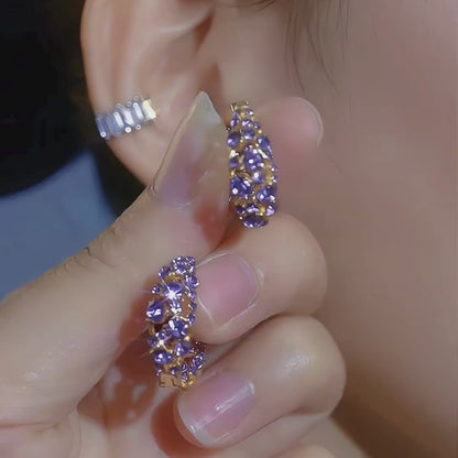Améthyste™ Luxe Hoops (1 Pair)