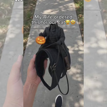 SpookyRider™ – 3D Headless Horseman Pet Costume