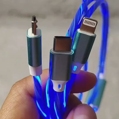 GlowCharge™ – 3-in-1 Luminous Charging Cable