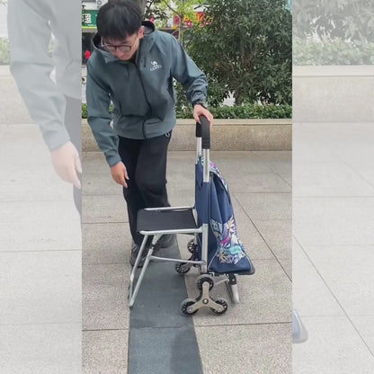 Restora™ – 3-in-1 Shopping Cart & Rest Seat
