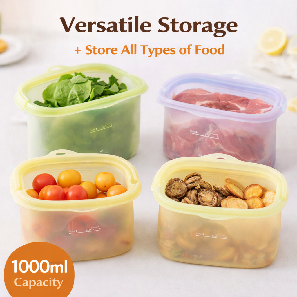 LuvianPros FreshLock™ Silicone Food Storage Bag